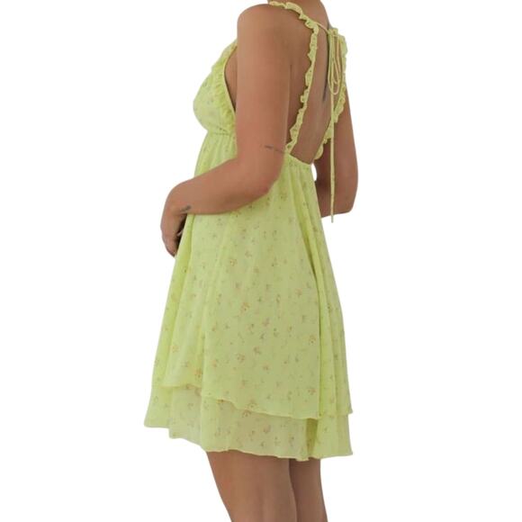 NWT $120 RUMORED Secret Garden mini slip dress / Spring Affair L - Picture 4 of 8